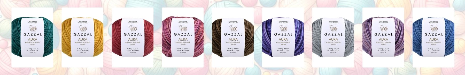 Příze Aura Gazzal merino superwash